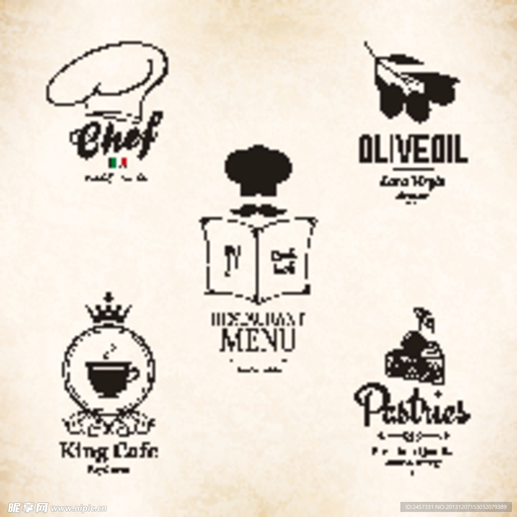 西餐菜单封面素材