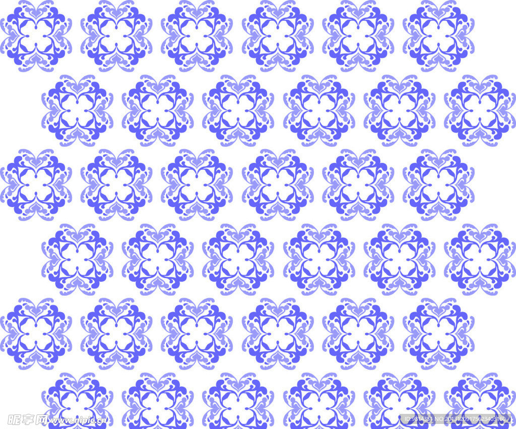 复古花纹 面料印花