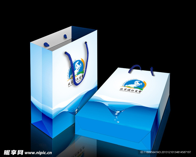 干净清爽手提袋（展开图）