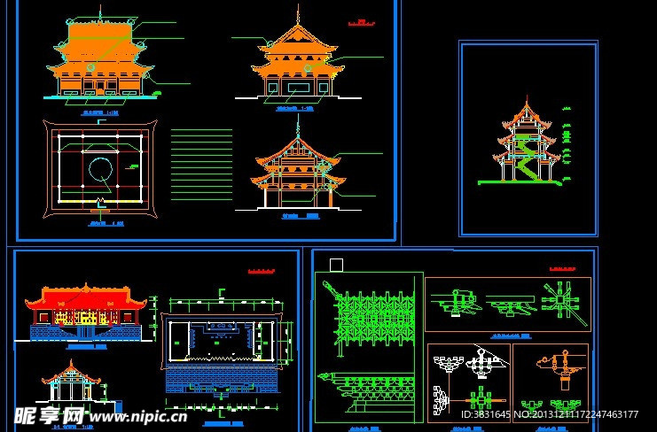 古建筑设计施工图