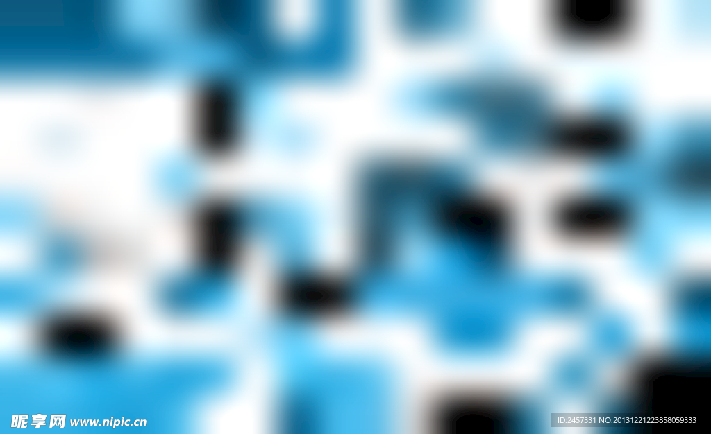 蓝色动感线条 名片