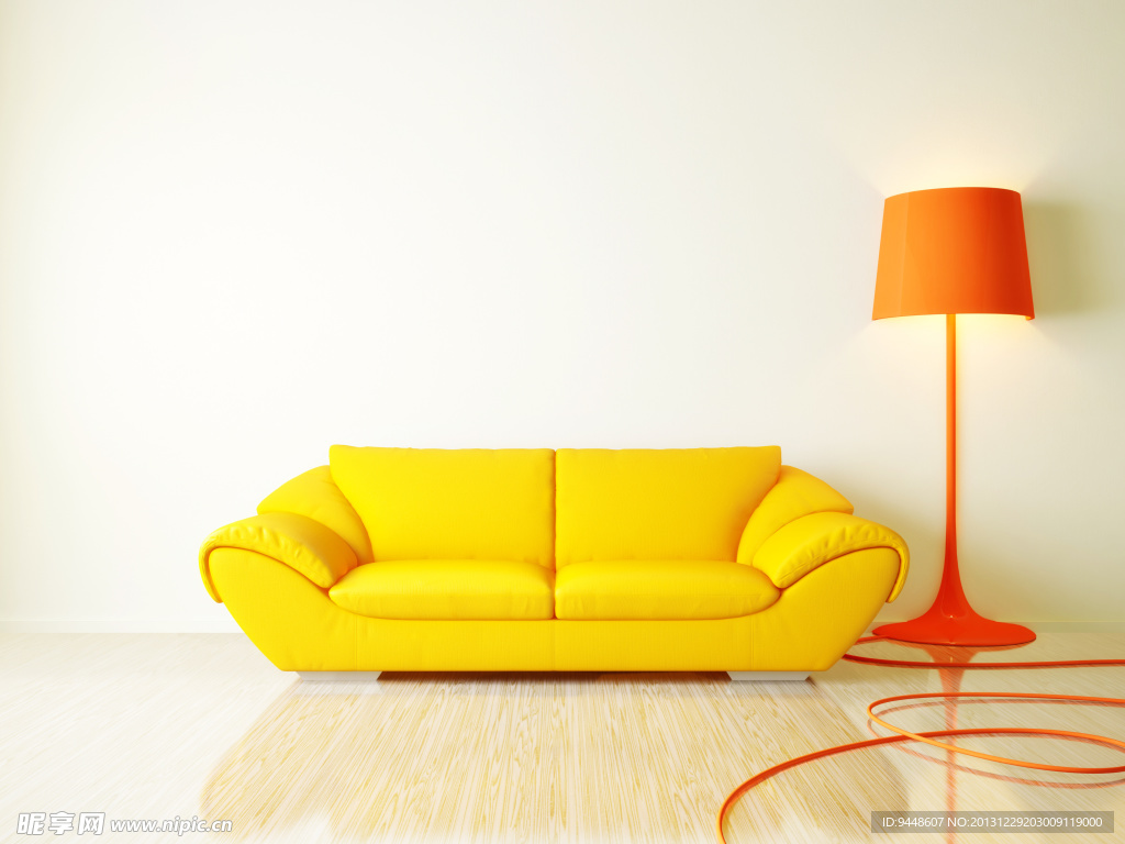 黄色沙发