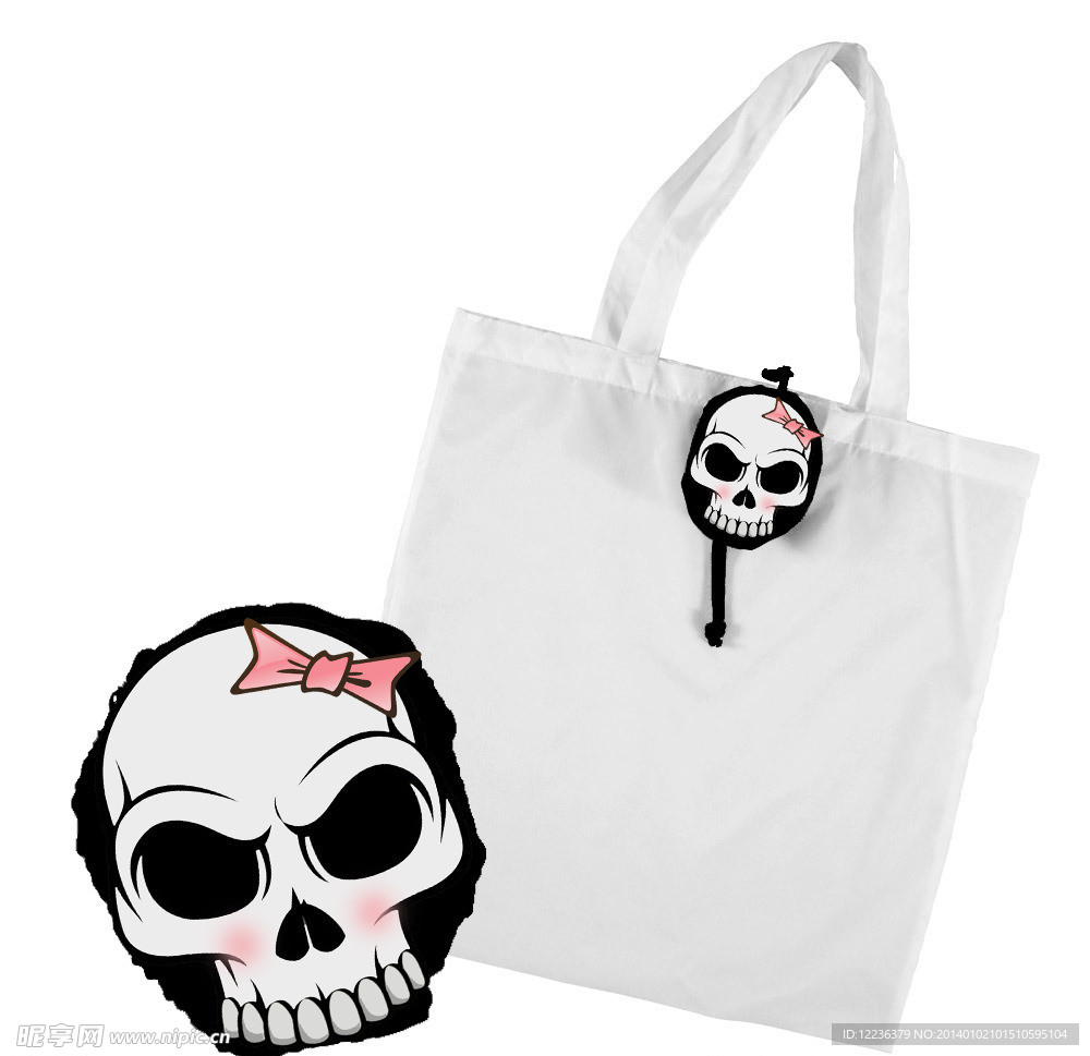 骷髅头购物袋
