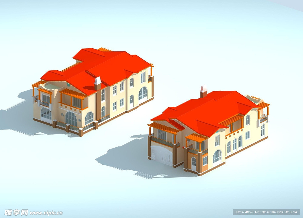 独栋别墅3D模型