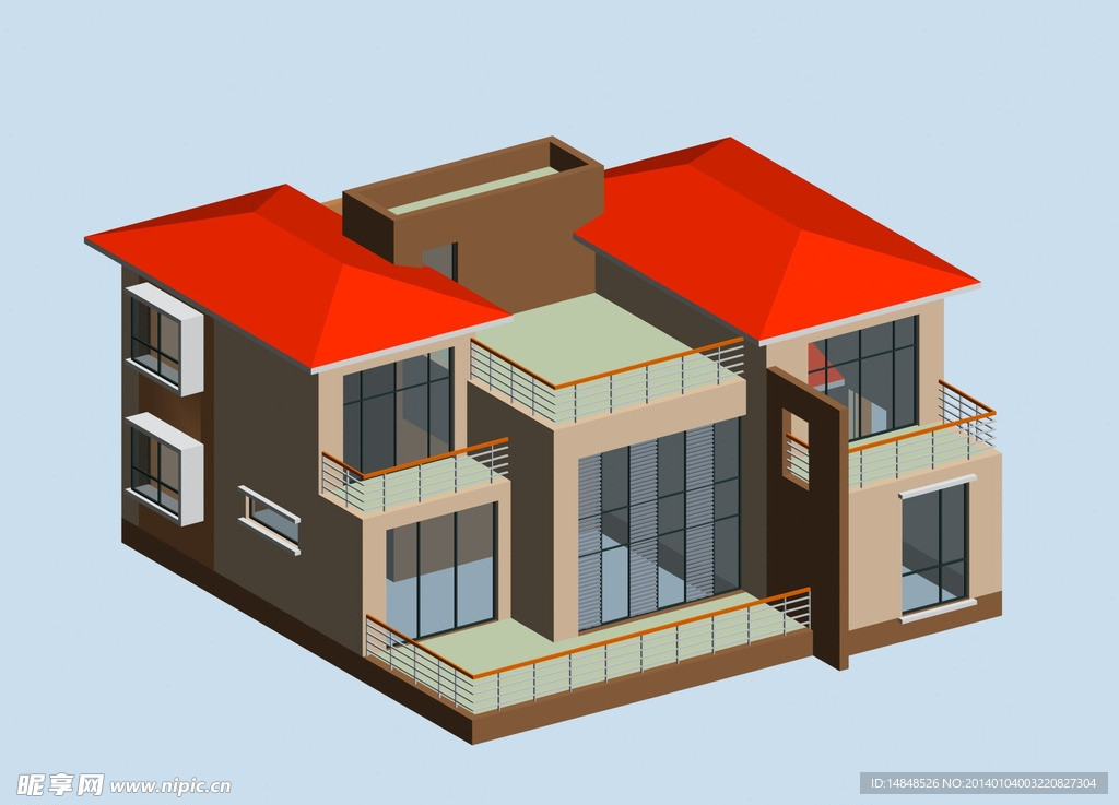 独栋别墅3D模型