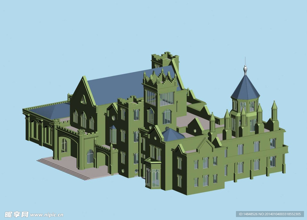 独栋别墅3D模型