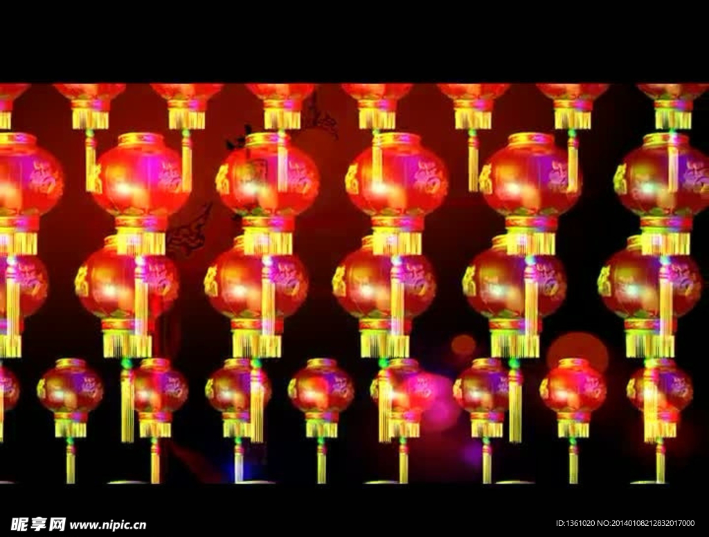 春节灯笼视频素材