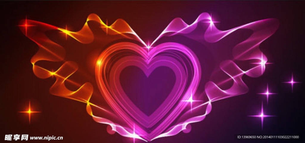 绚丽缤纷的心形