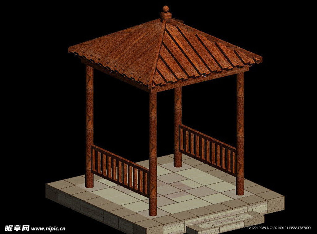 3D木亭子