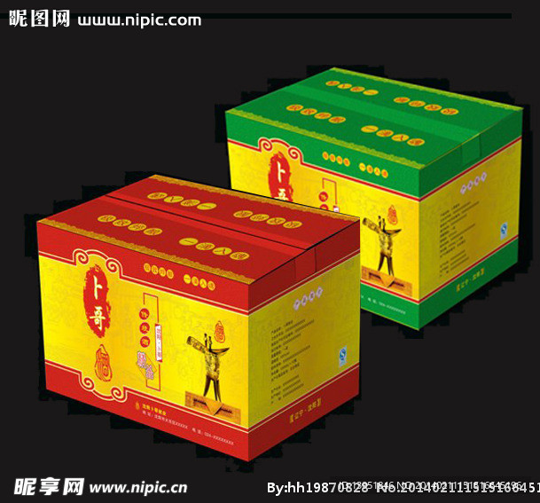 酒包装设计平面图