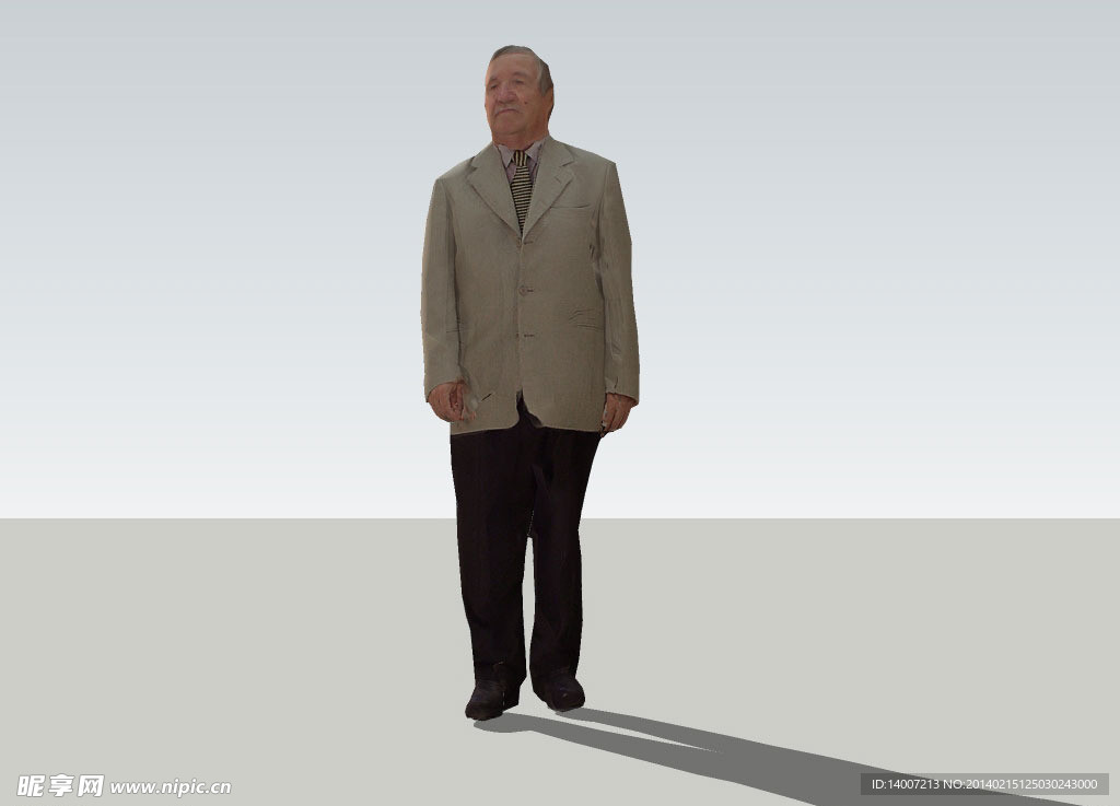 正装老年男人