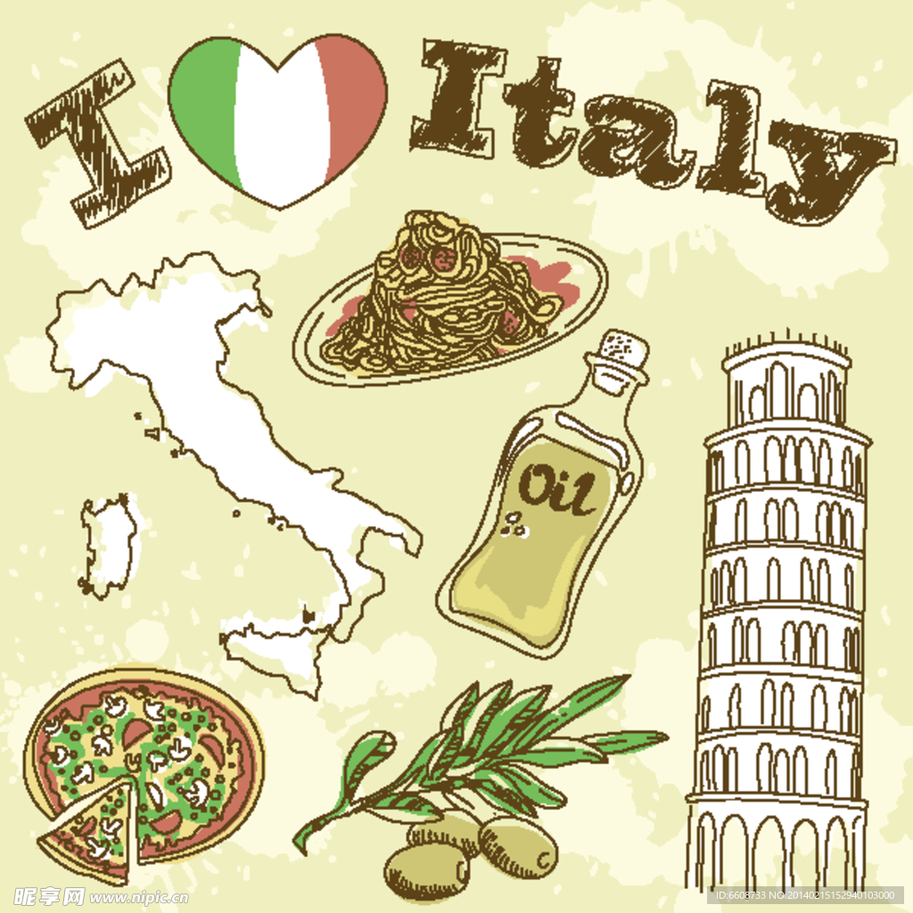 意大利图标