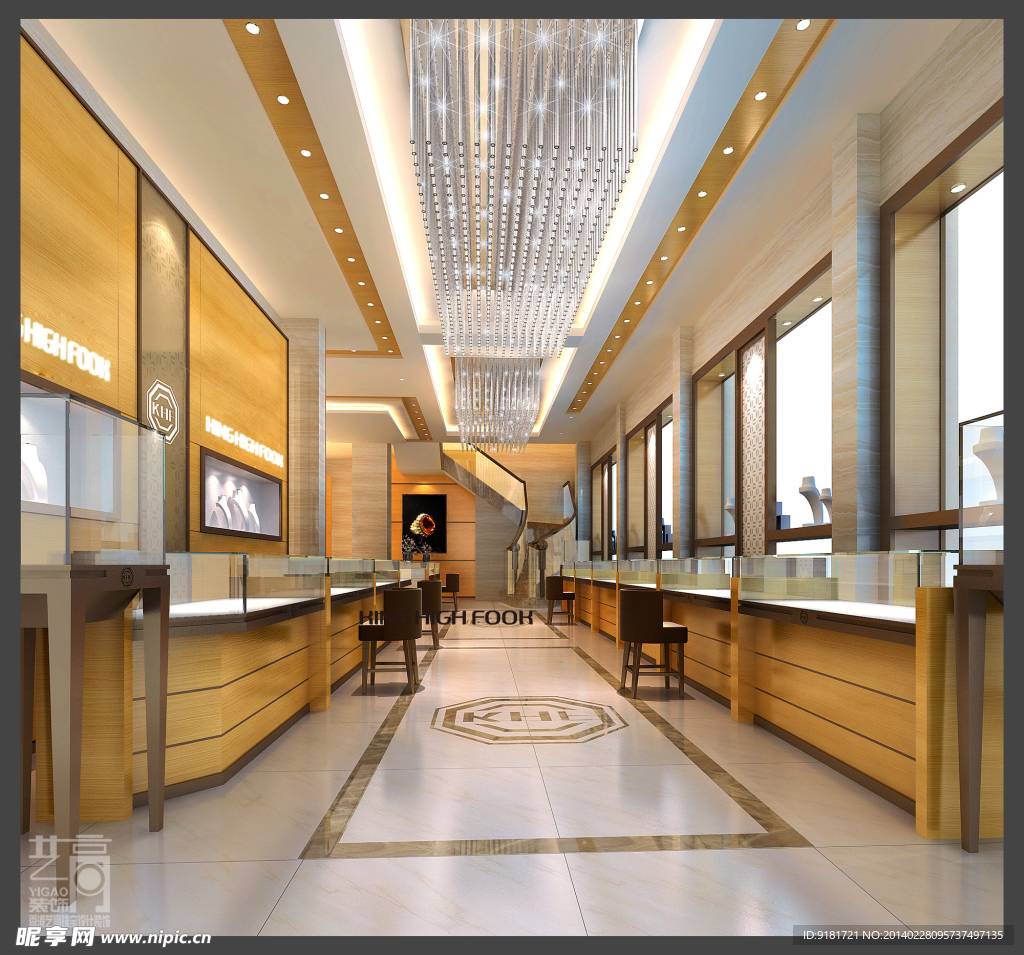 珠宝店商场3D效果图