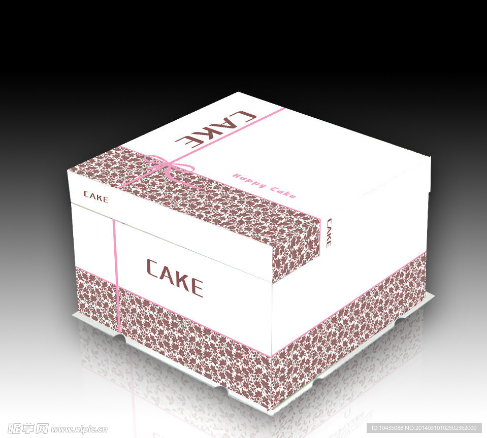 方形蛋糕盒（平面图）