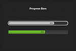 暗色调酷炫进度条