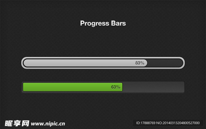 暗色调酷炫进度条