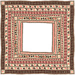 方巾花 民族风图案