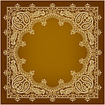 方巾花 民族风图案