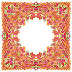 方巾花 民族风图案