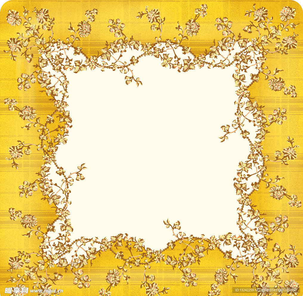 方巾花 民族风图案