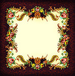 方巾花 民族风图案