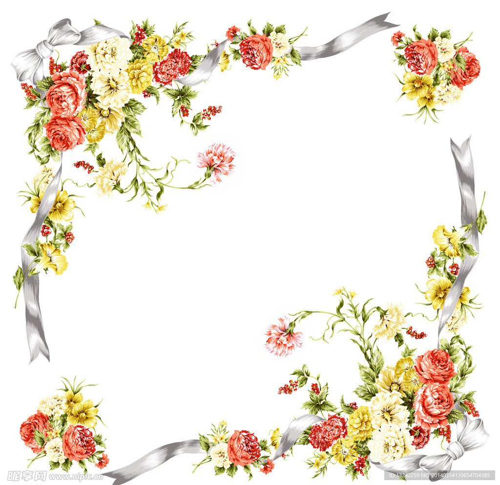 方巾花 民族风图案