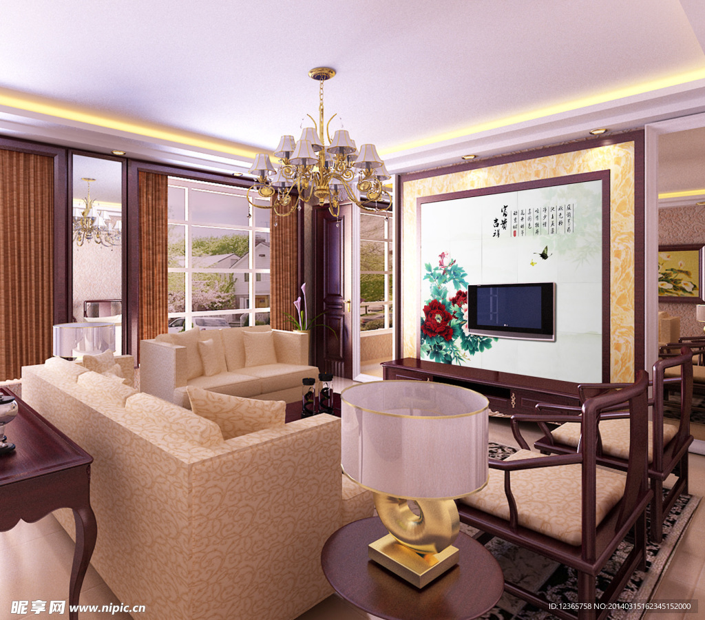 电视背景墙 客厅