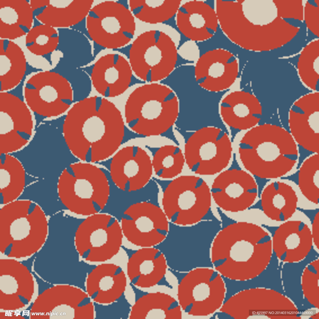 喇叭花形图案底纹背景