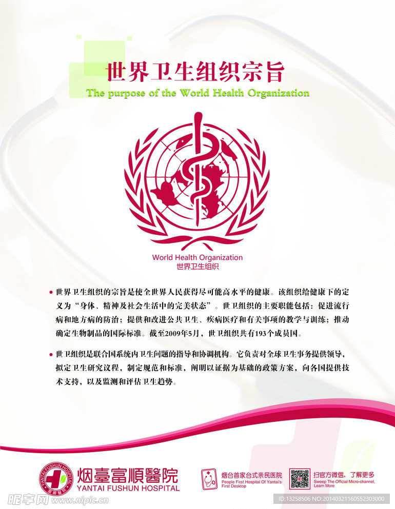 世界卫生组织医疗展板