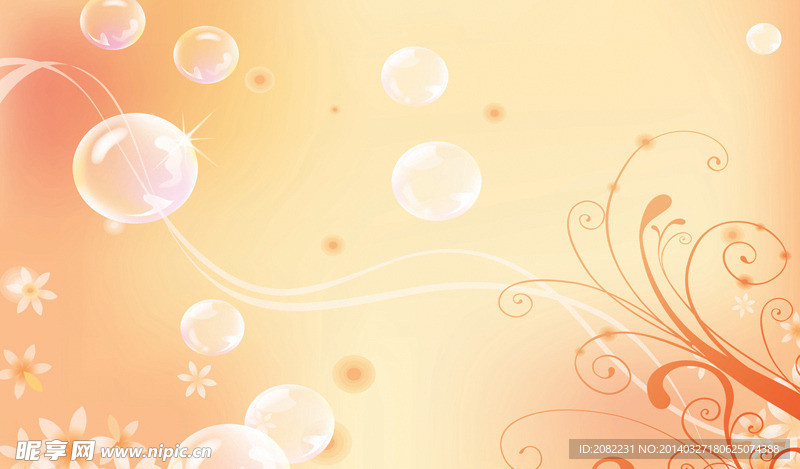 移门 梦幻泡泡花纹