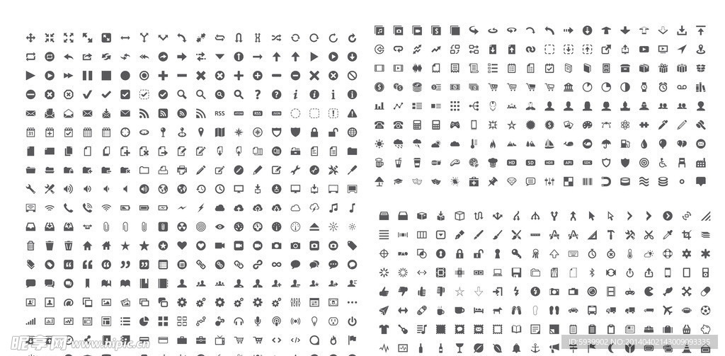 最全的常用图标