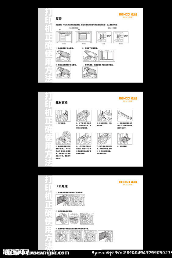 打印机问题处理示意图