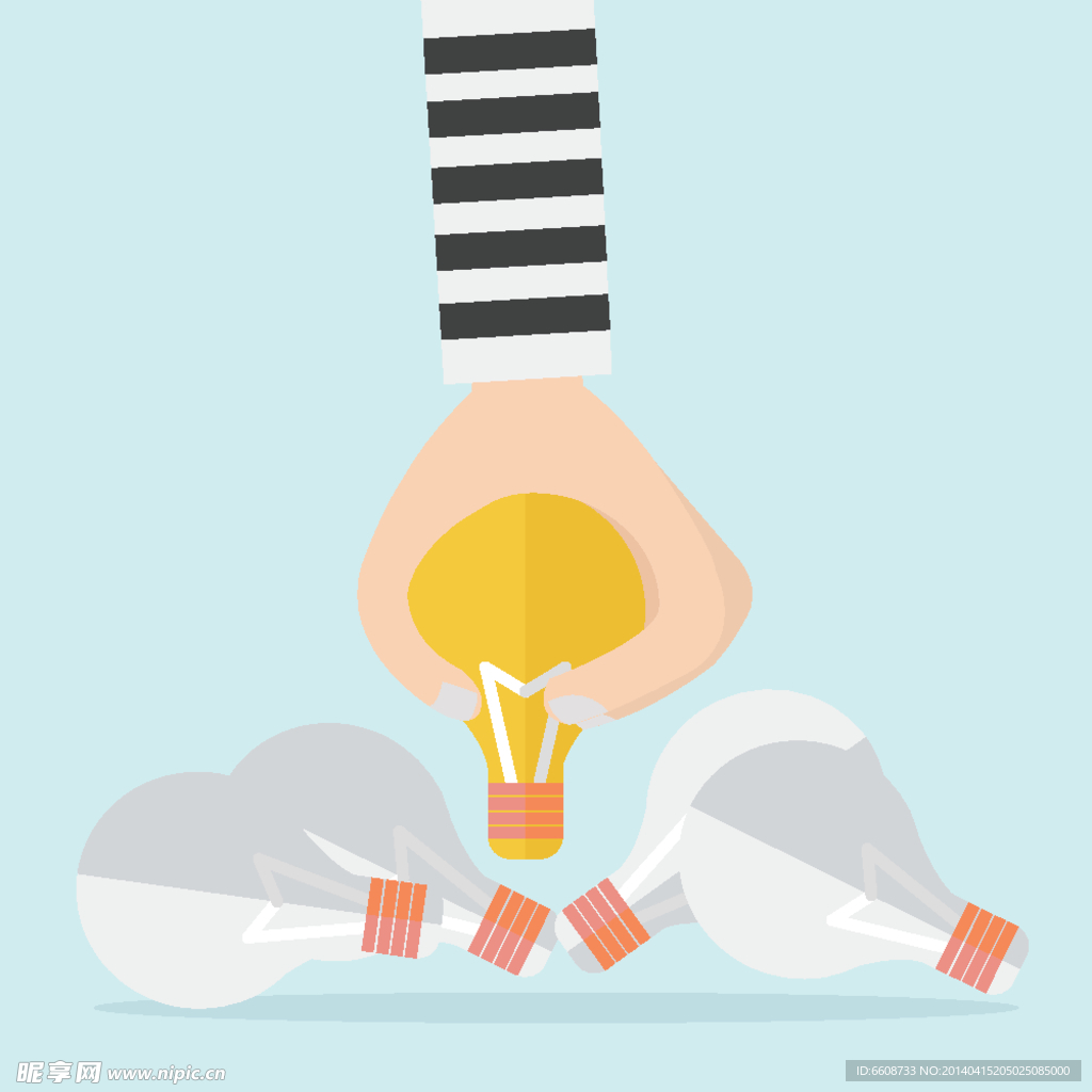 商务财经创新创意灯泡