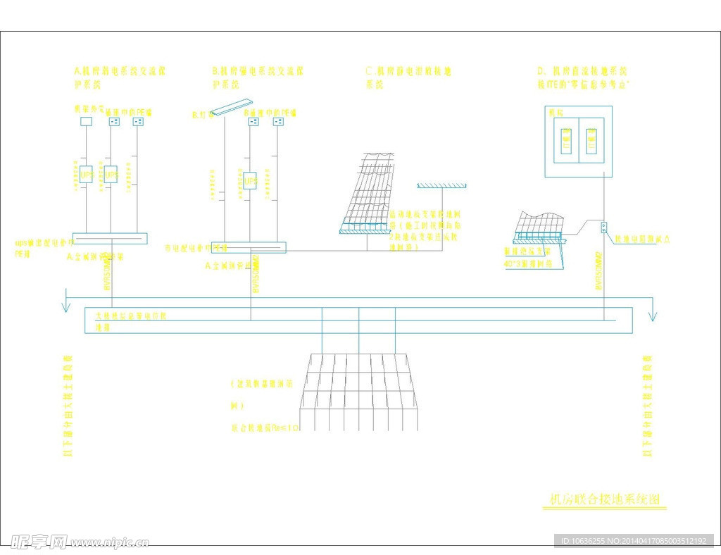 机房联合接地系统图