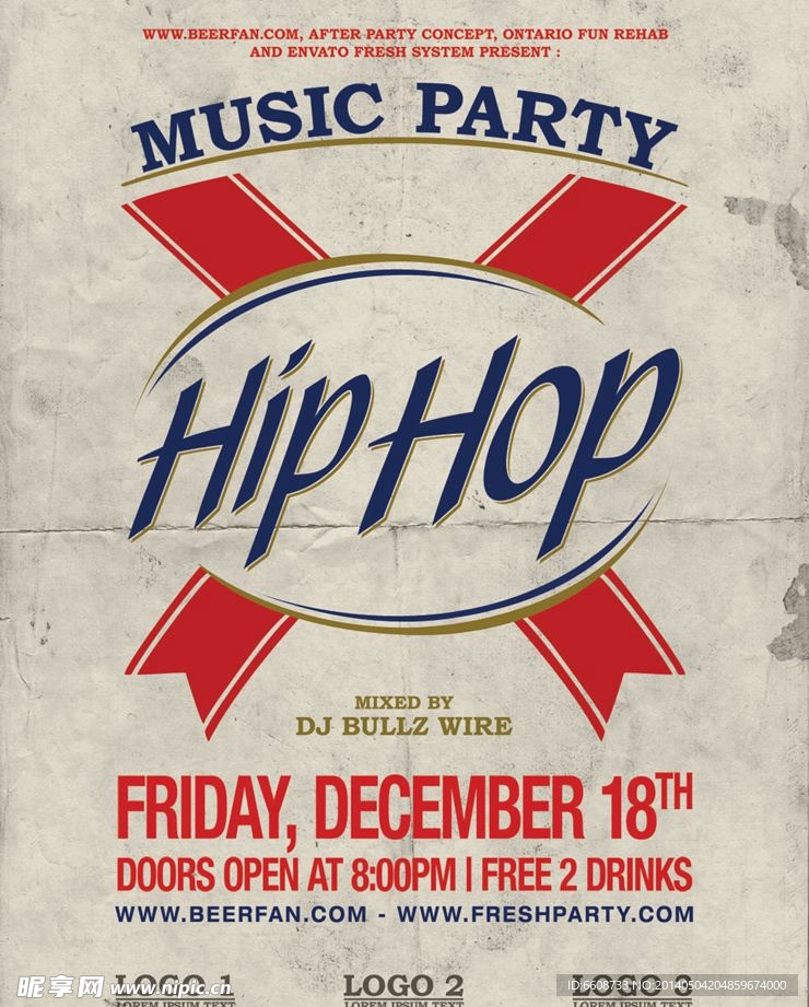 hiphop派对广告