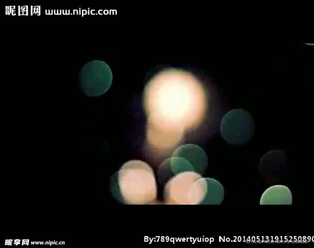 多彩光斑背景视频素材