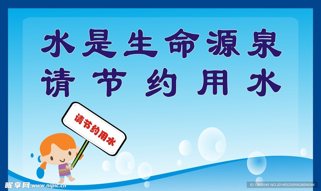 节约用水警示牌