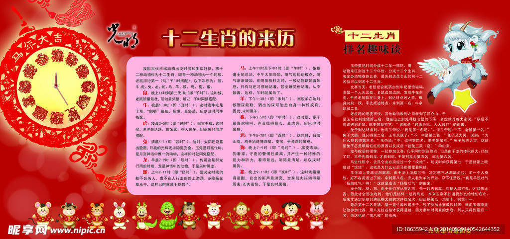十二生肖展板