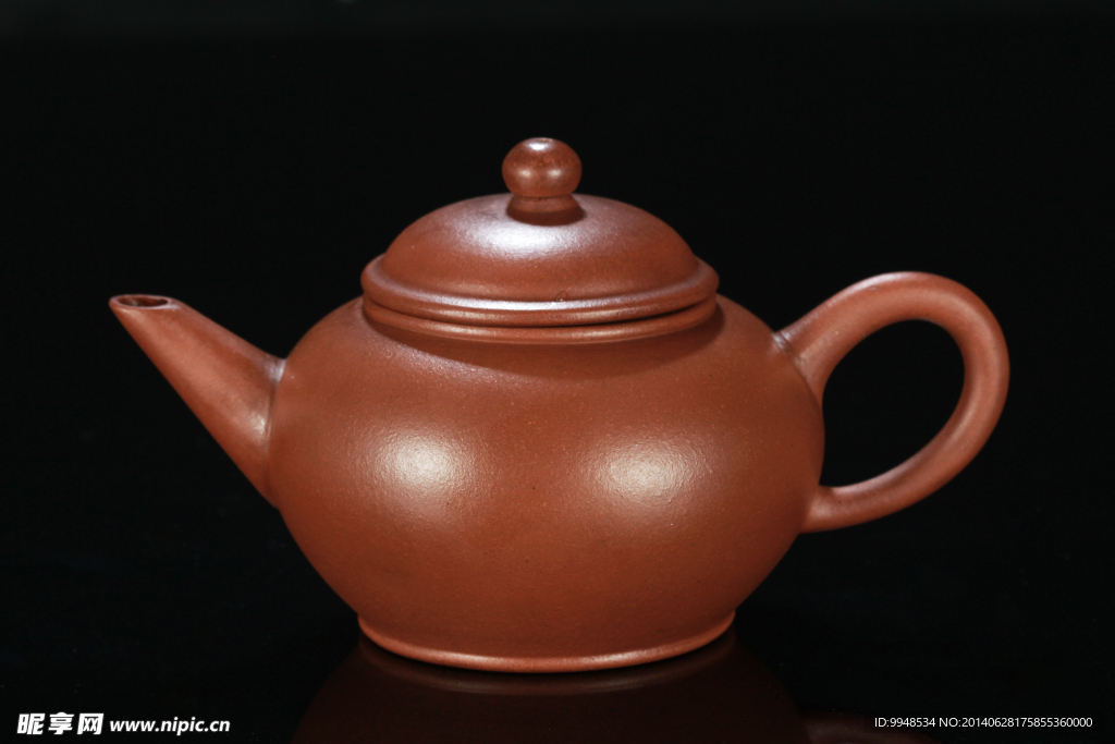 民国 紫砂标准水平壶 