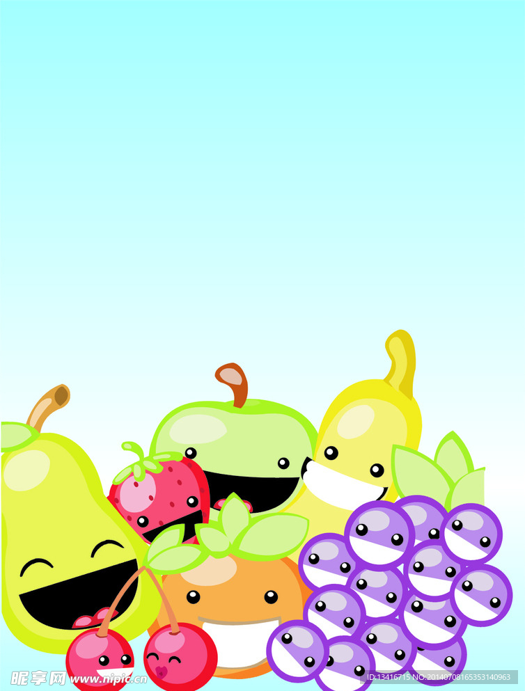 卡通水果