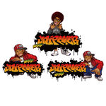 嘻哈T恤街舞图案