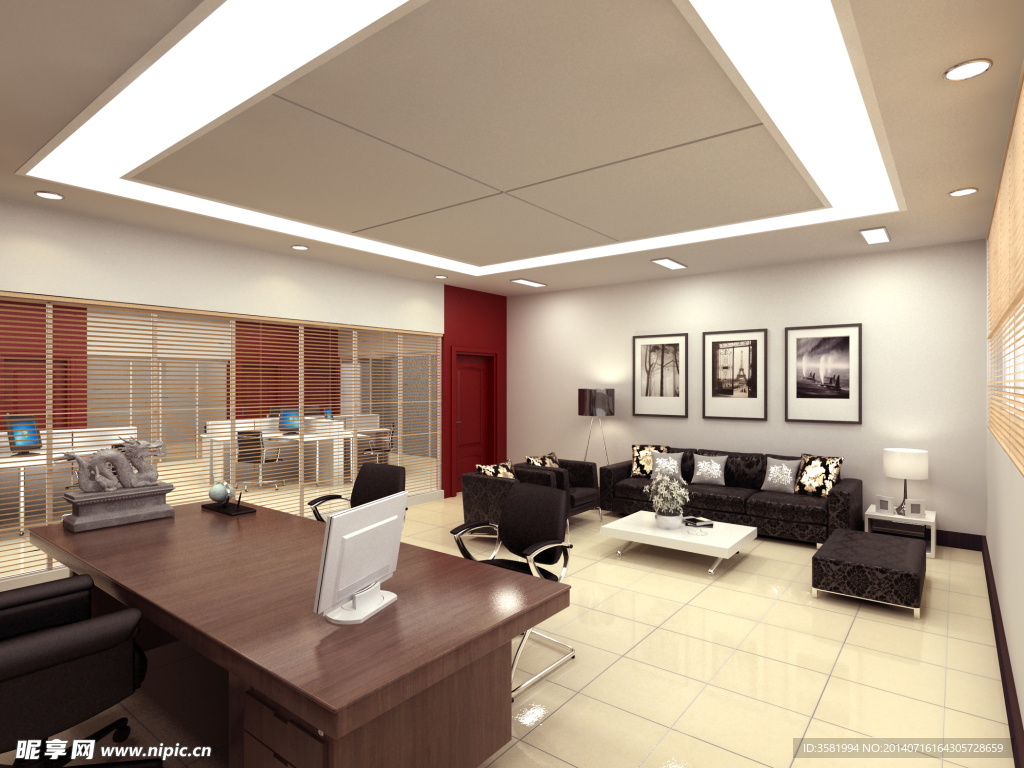 经理办公室效果图