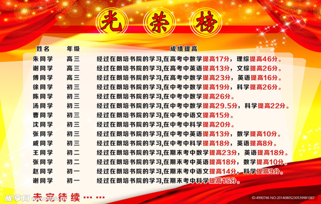 书院光荣榜（底图合层）