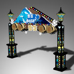 雪花啤酒形象大门