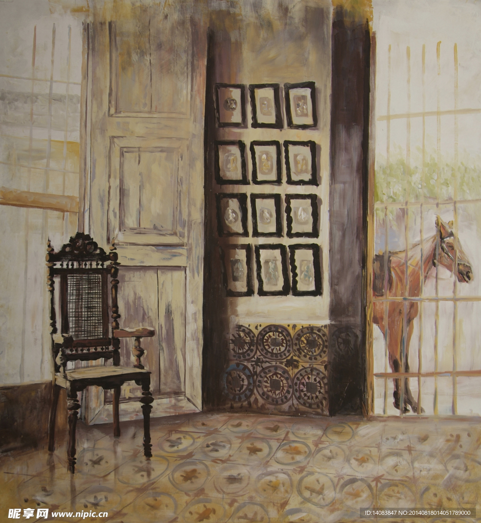 室内油画
