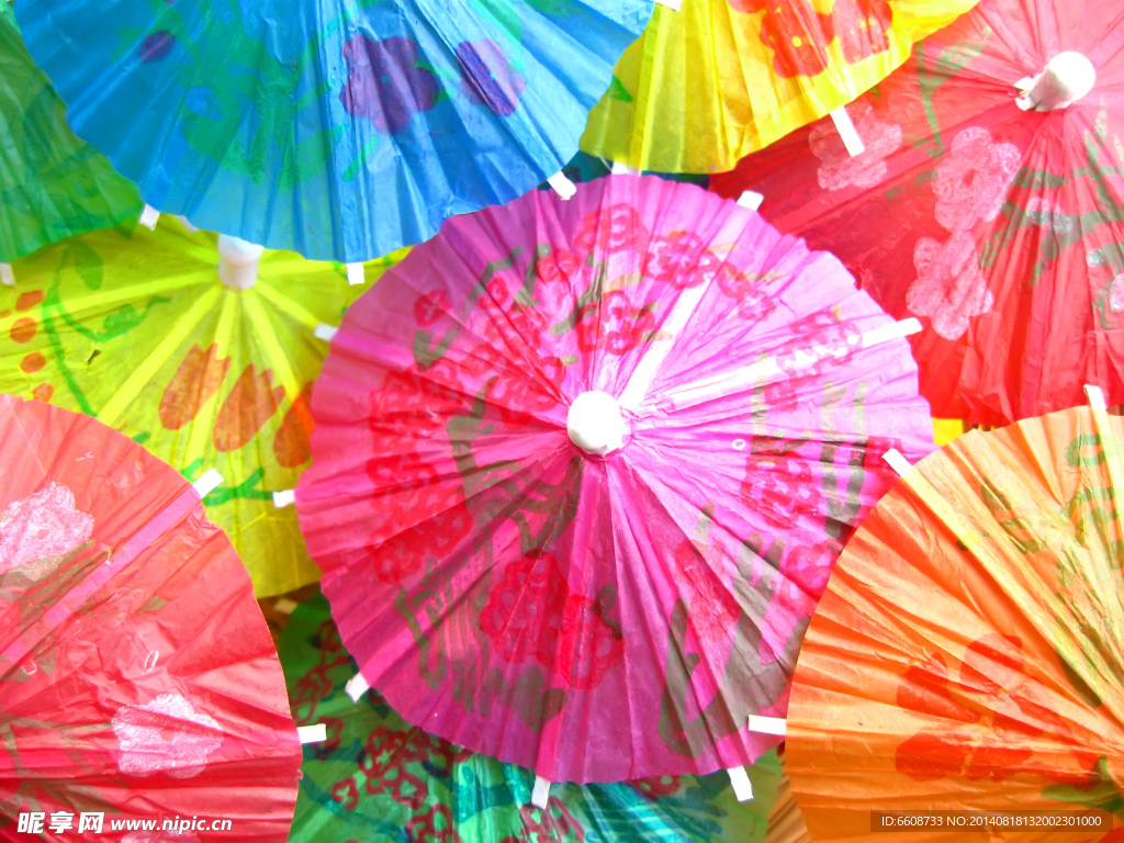 彩色雨伞