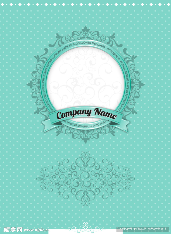 矢量欧式花纹边框