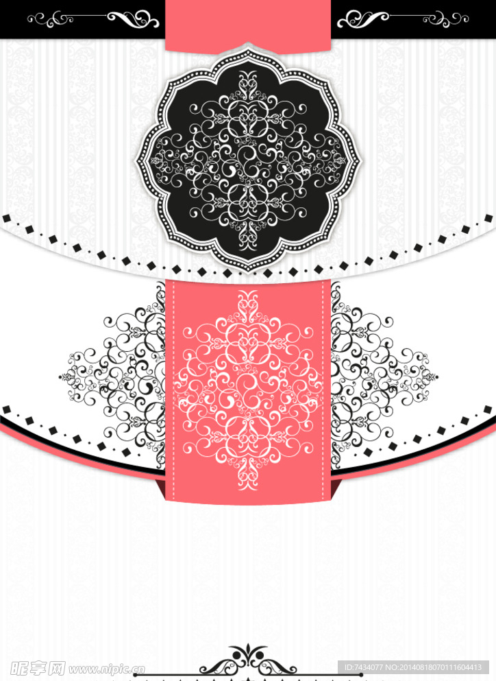 矢量欧式花纹背景