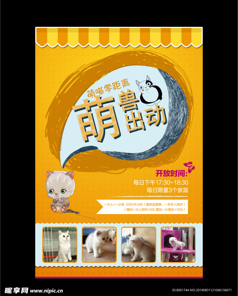 宠物猫咪主题海报