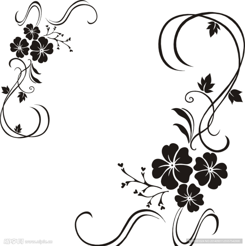 矢量 花纹 硅藻泥 设